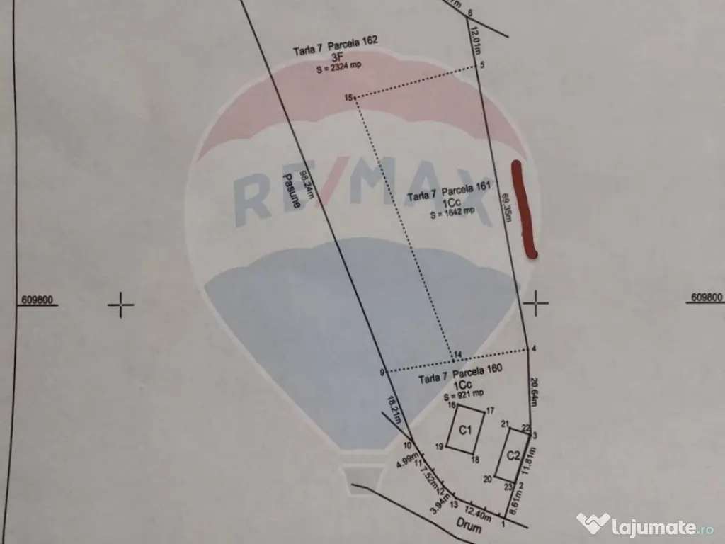 Casa cu 2 camere si teren 4887mp de vanzare in Dabaca 