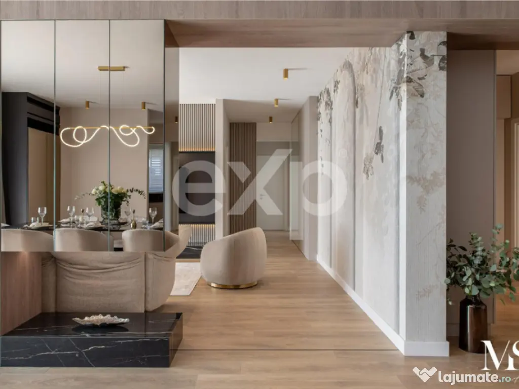 Ap superb de inchiriat Herastrau- 5 camere- mobilat si utila 