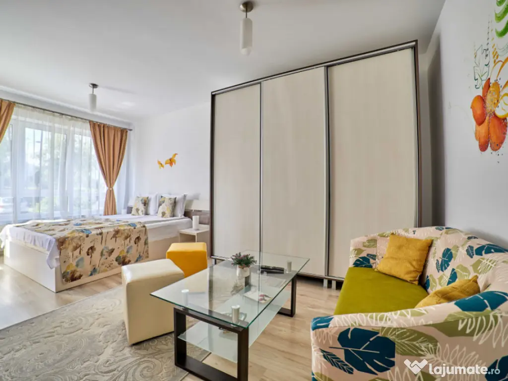 Garsoniera 40 mp parter, cu loc de parcare si balcon, situat