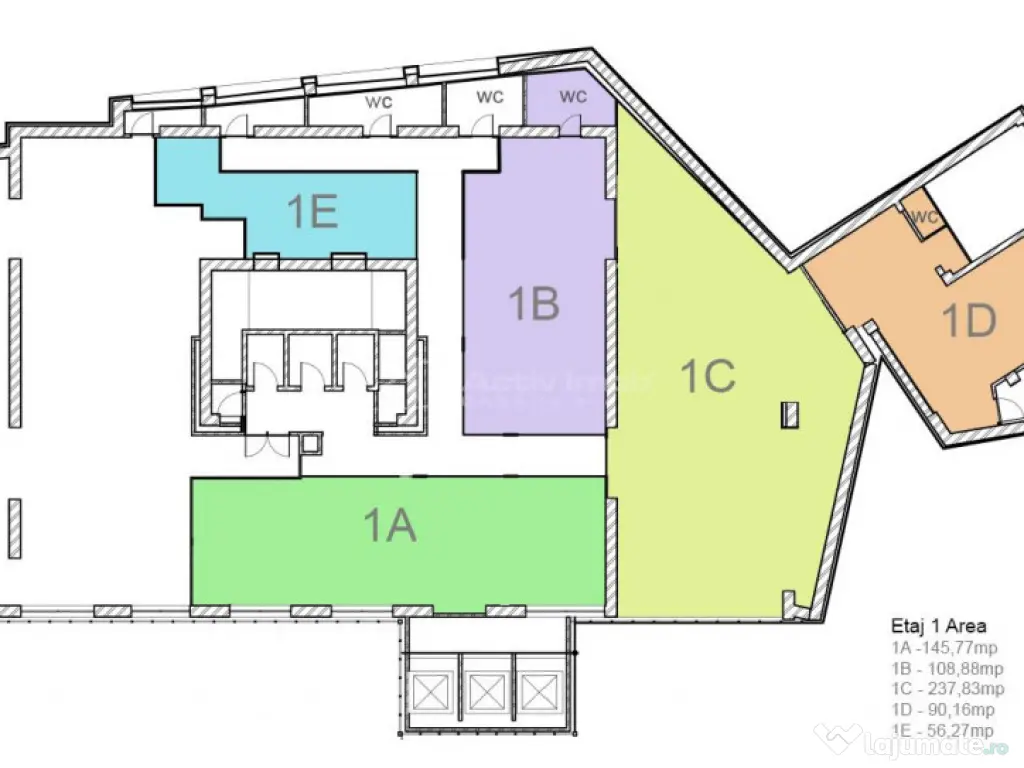 Spatii de birouri, Riverside Tower, Incepand de la 7 euro/mp 