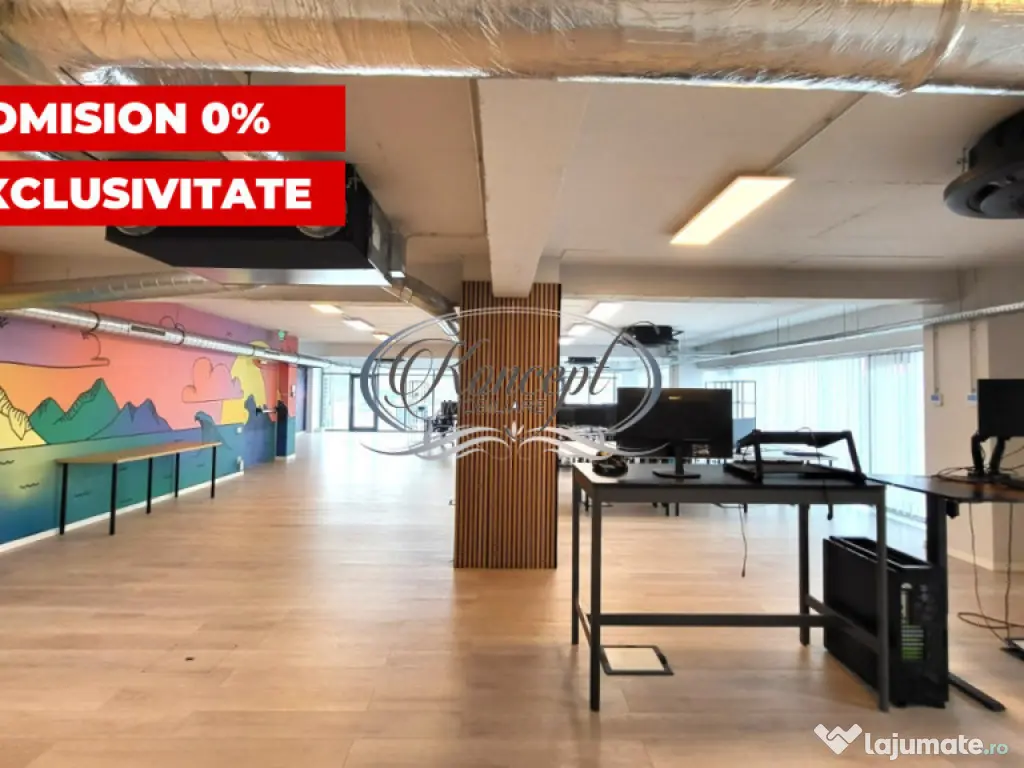 Birou premium in Marasti, etaj integral, acces 24/7 securiza