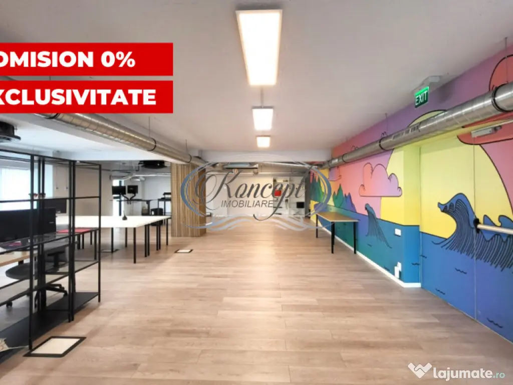 Birou premium in Marasti, etaj integral, acces 24/7 securiza
