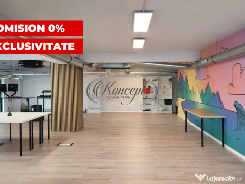 Birou premium in Marasti, etaj integral, acces 24/7 securiza