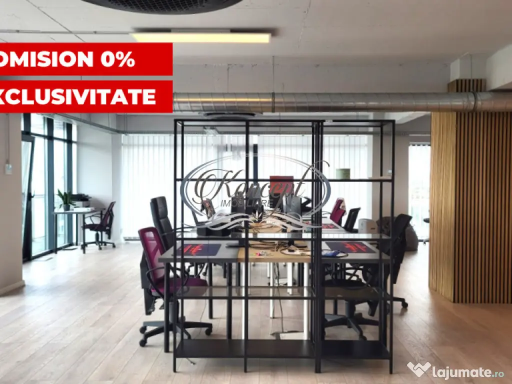 Birou premium in Marasti, etaj integral, acces 24/7 securiza