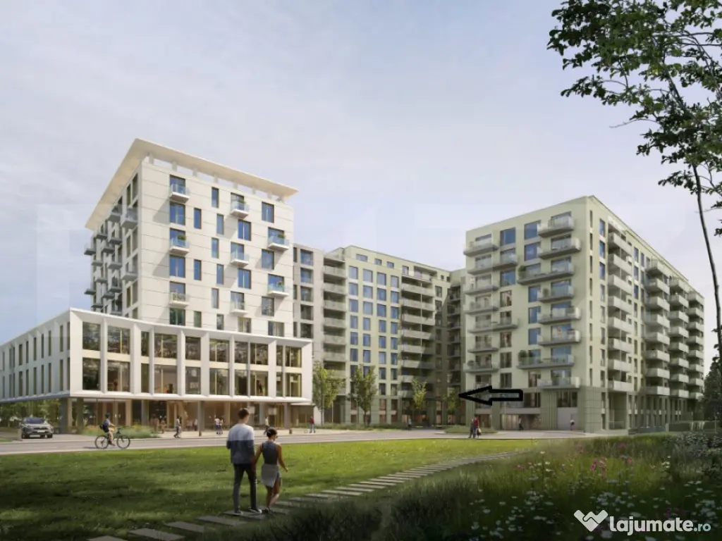 Apartament cu 3 camere, 2 bai, 72 mp, finisat modern, ERA By