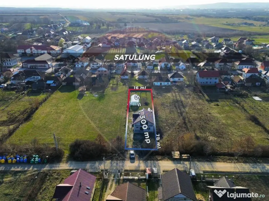 Casă nouă de vânzare 220 mp 13 ari teren SATULUNG 15KM...