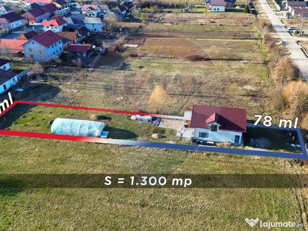 Casă nouă de vânzare 220 mp 13 ari teren SATULUNG 15KM...