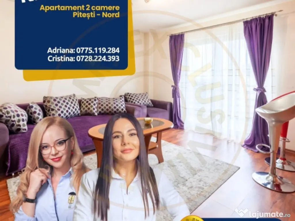 Apartament 2 camere – zona Nord, Pitești – cu boxă 