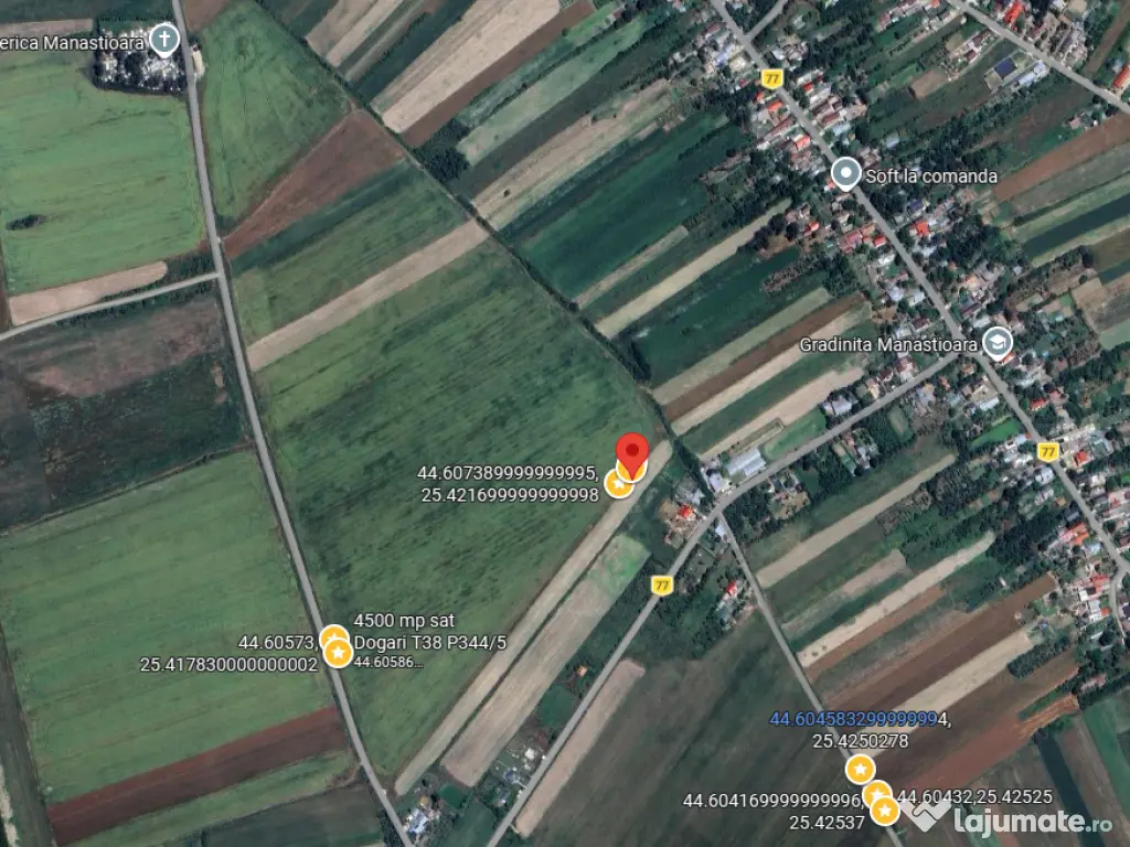 Teren agricol intravilan Uliesti, sat Dogari, apropiere Autostrada A1 