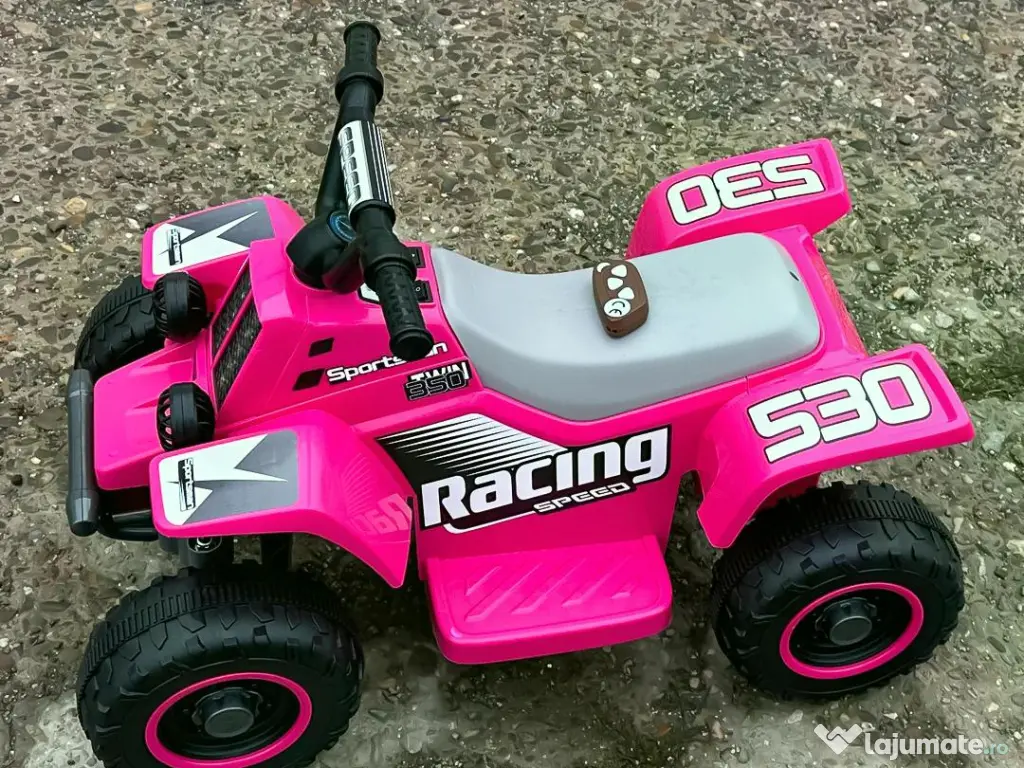 ATV electric pentru copii, Kinderauto BBH-029 35W 6V cu telecomanda #pink 