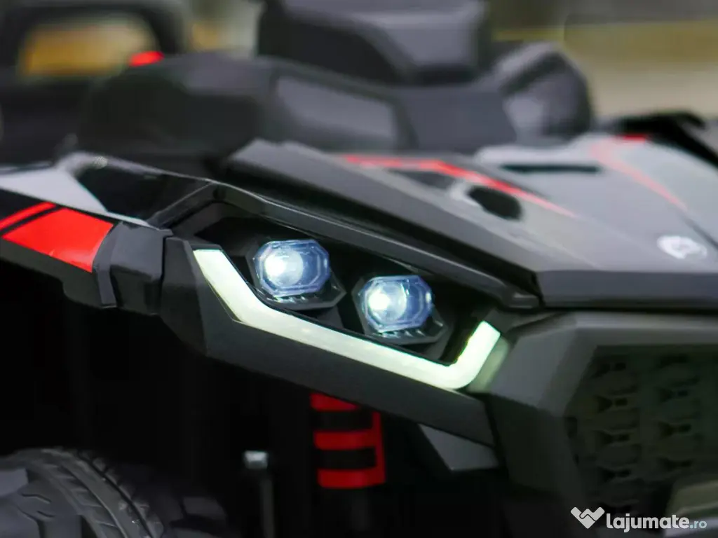 ATV electric pentru copii Kinderauto HL699 6x6, 4x 45W, 12V 14AH Black 