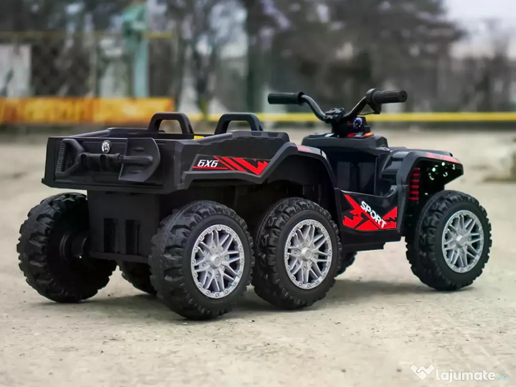 ATV electric pentru copii Kinderauto HL699 6x6, 4x 45W, 12V 14AH Black 