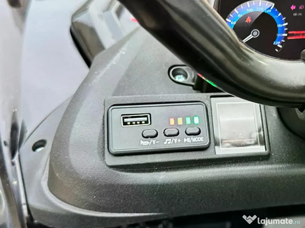 ATV electric pentru copii Kinderauto HL699 6x6, 4x 45W, 12V 14AH Black 