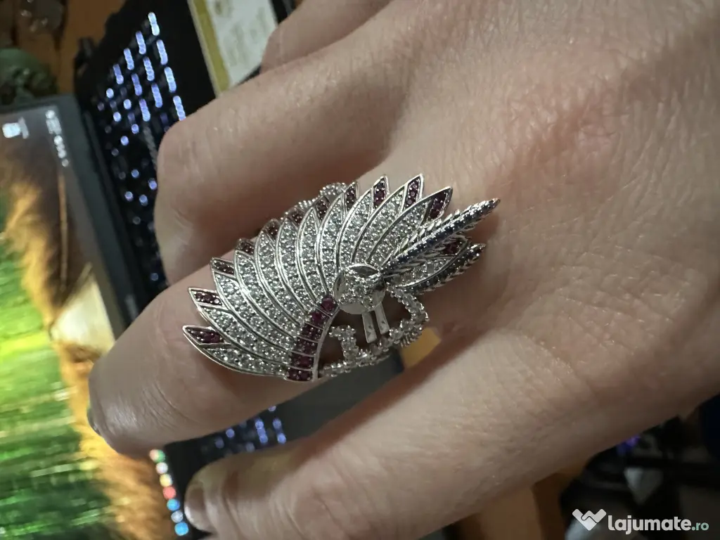 Inel statement cap de sef indian