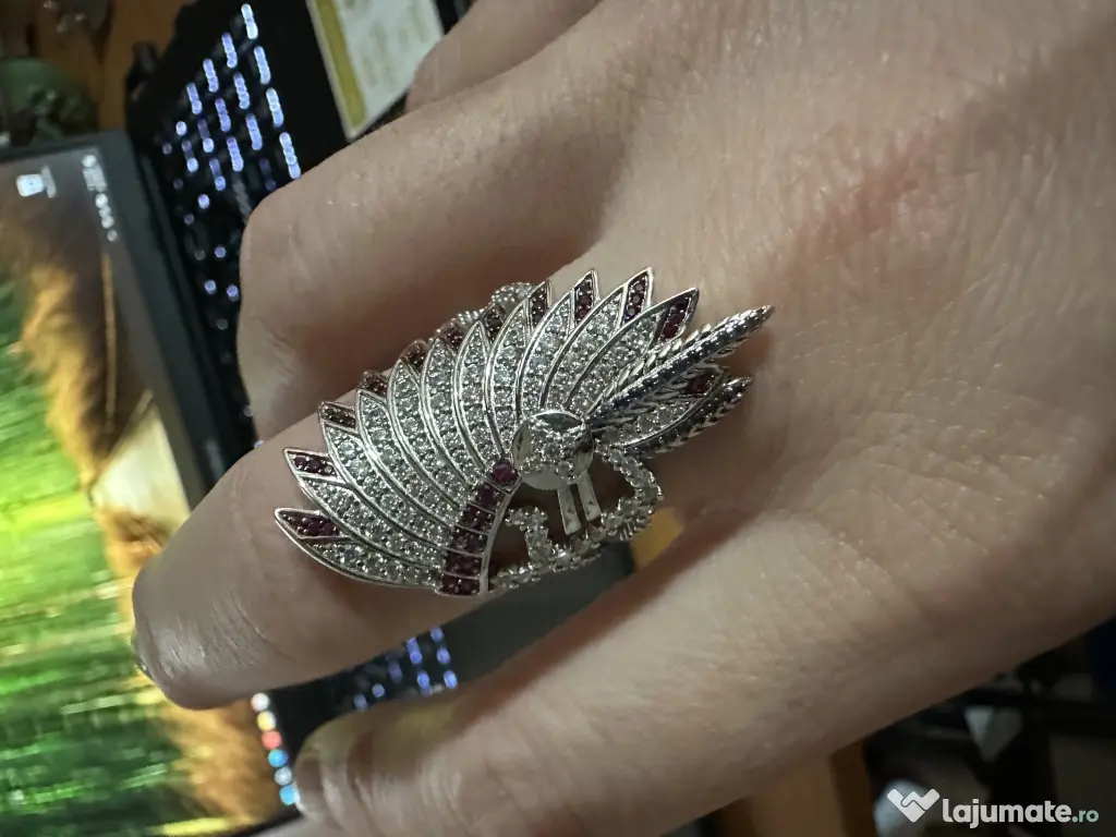 Inel statement cap de sef indian