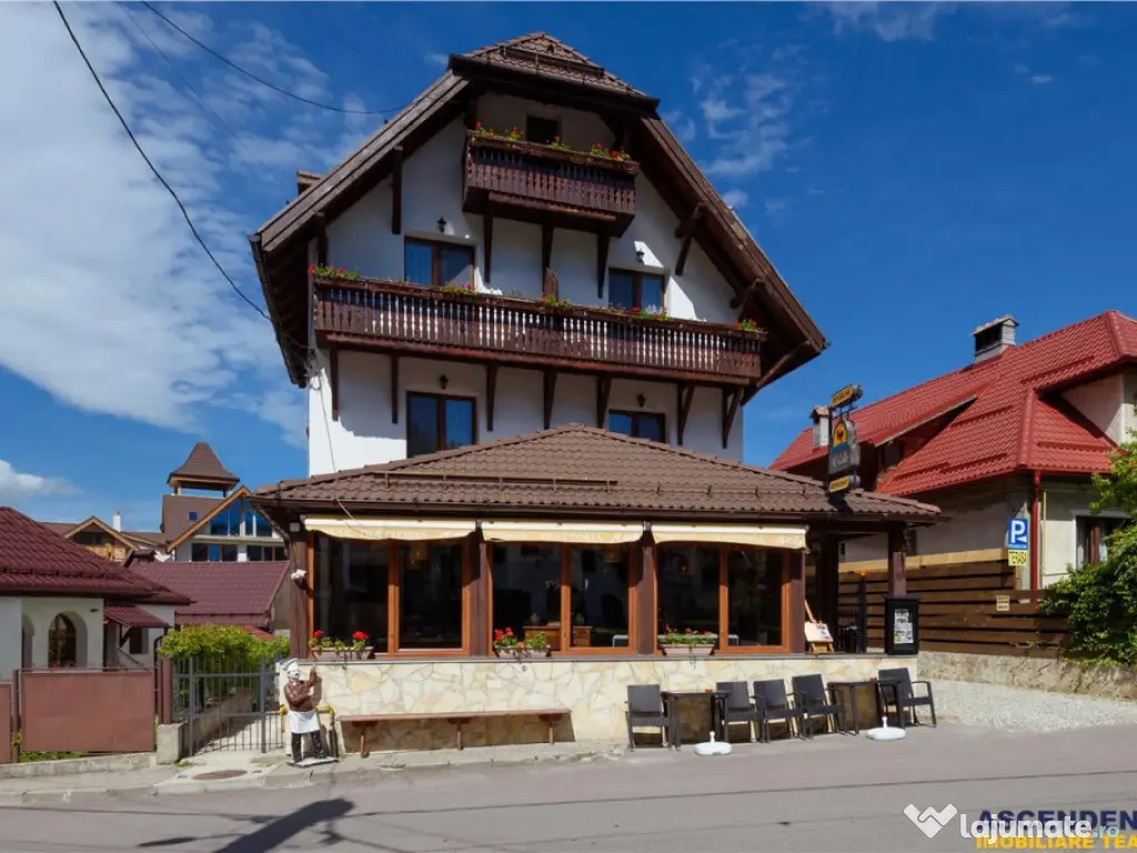 Langa Castelul Bran: Pensiune restaurant transfer afacer