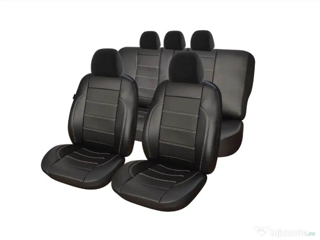 Set huse auto NOI - față/spate piele sintetică