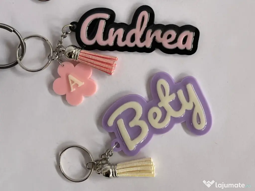 Breloc cu numele tau - print 3D 