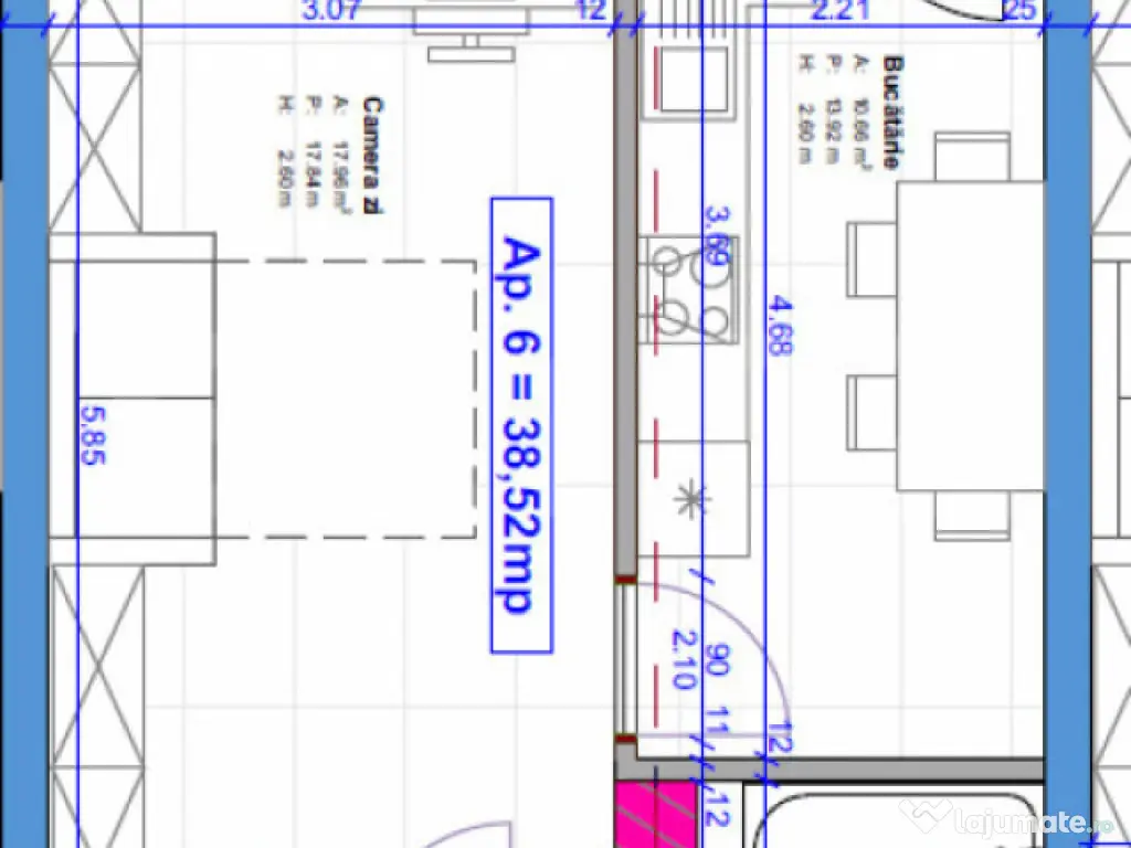 COMISION 0 !! Apartamente 1-3 camere, 37-60 mp, intermediar,