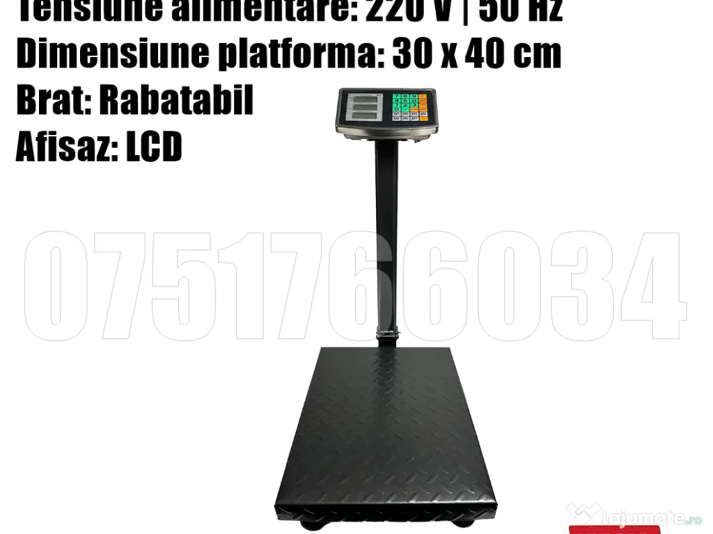 Cantar Platforma 150kg Electronic Rabatabil LIVRAREA GRATUITA