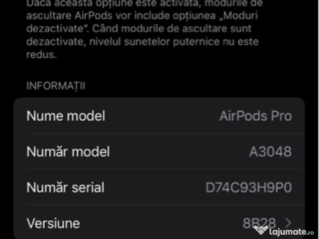 AirpodsPro2 Originale+Factura+Garantie+Accesorii/Cutie 