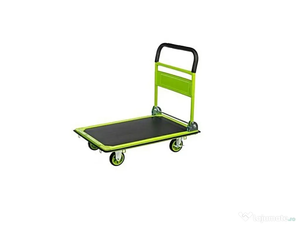 Carucior Platforma Pliabil 300kg 4 Roti Frana Transport Electrocasnice Cutii