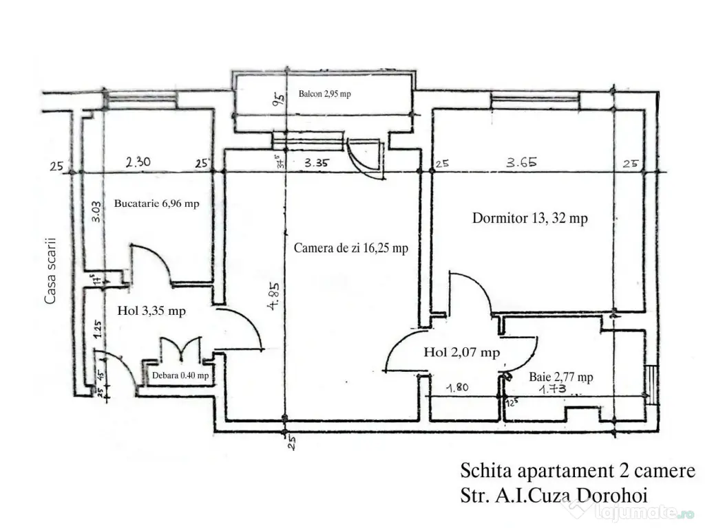 Apartament 2 camere Dorohoi central