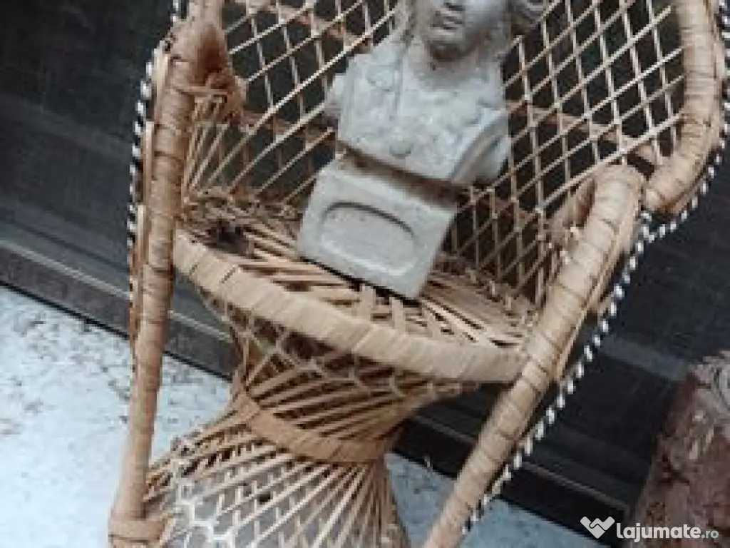 Statueta bust turnată manual din aluminiu plină