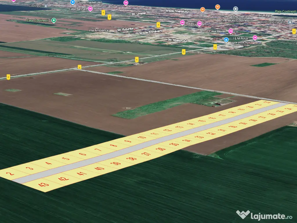 teren de vanzare Costinesti in rate !
