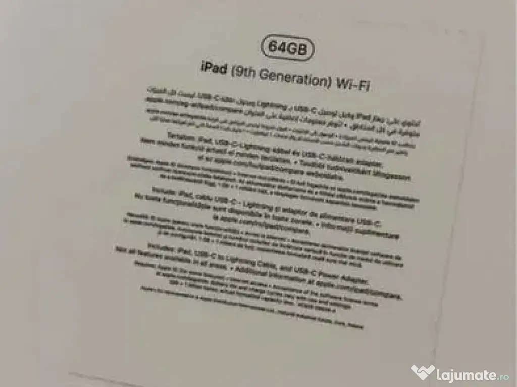Vand iPad 9th Gen, Wi-FI+Celluar , Grey, 64Gb