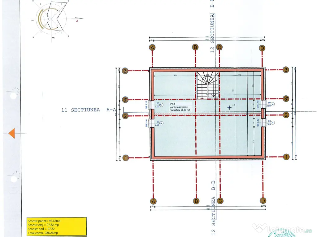 Vila 3 niveluri, 288 mp, 7 camere, terasa, 500 mp teren, personalizabila