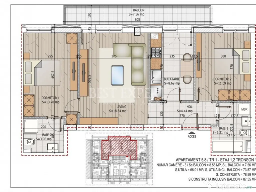 3 Camere Ideal Familie -Zona Linistita/Credit Ipotecar 15% 