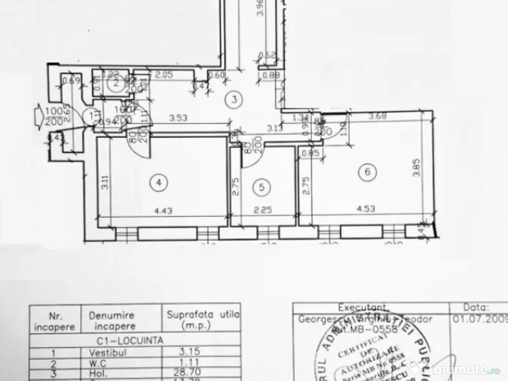 Str Washington, spațiu pretabil cabinet, salon, birou 