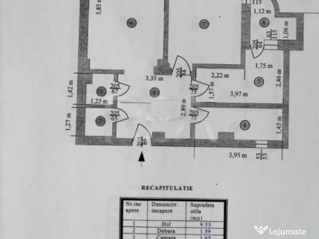 2 Camere 66m.p. | Decomandat | Mobilat si Utilat | Zona Unir 