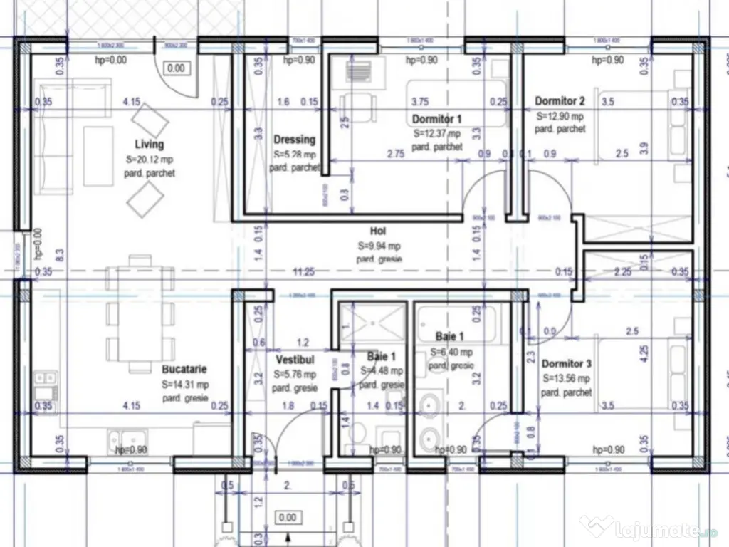 Casa noua, individuala, 4 camere, 2 bai, cartier Izvor (intabulata)! 