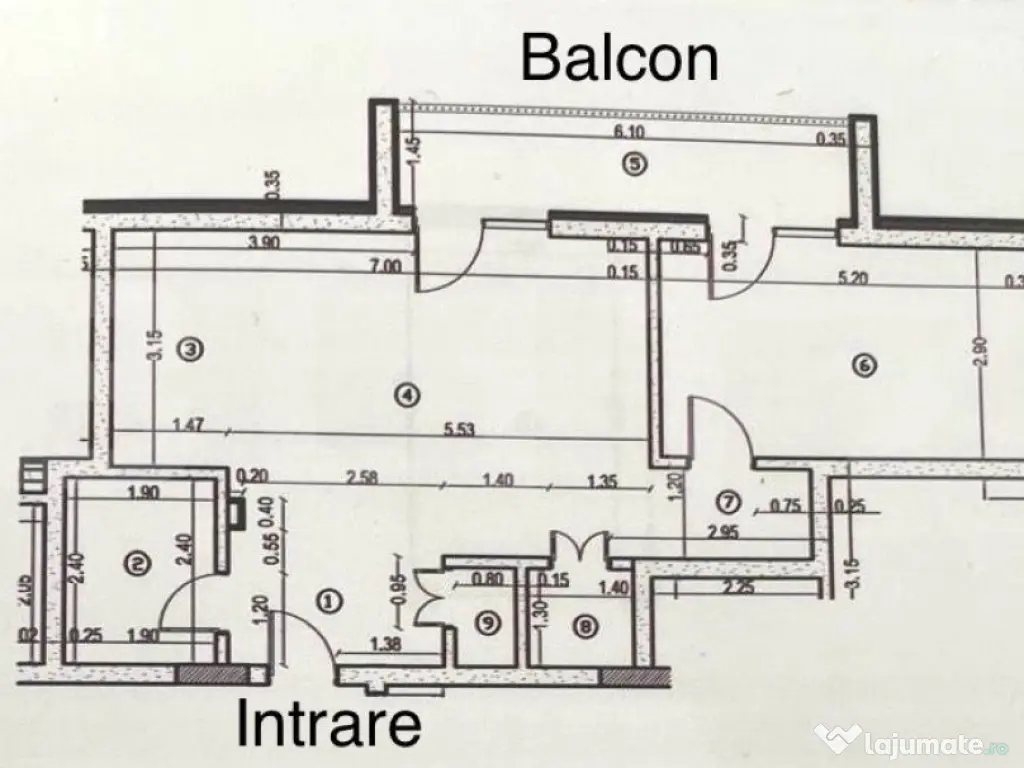 Apartament 2 camere, 57 mp, balcon, parcare subterana, Baciu