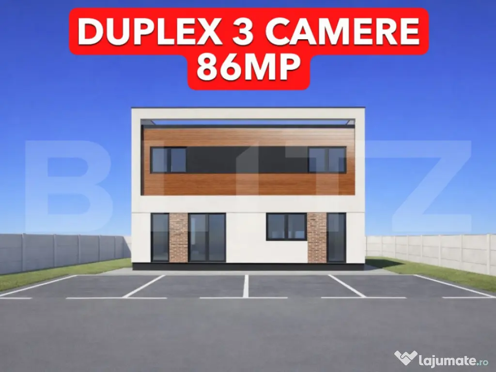 Duplex P+1E, 86 mp utili+ 13mp terasa, 250 mp teren, Mosnita