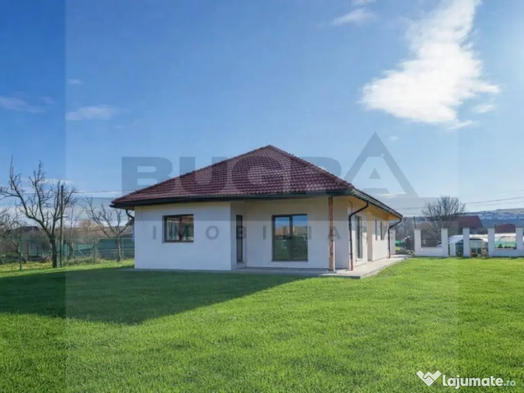 Casa individuala pe un singur nivel, 114 utili, teren 750... 