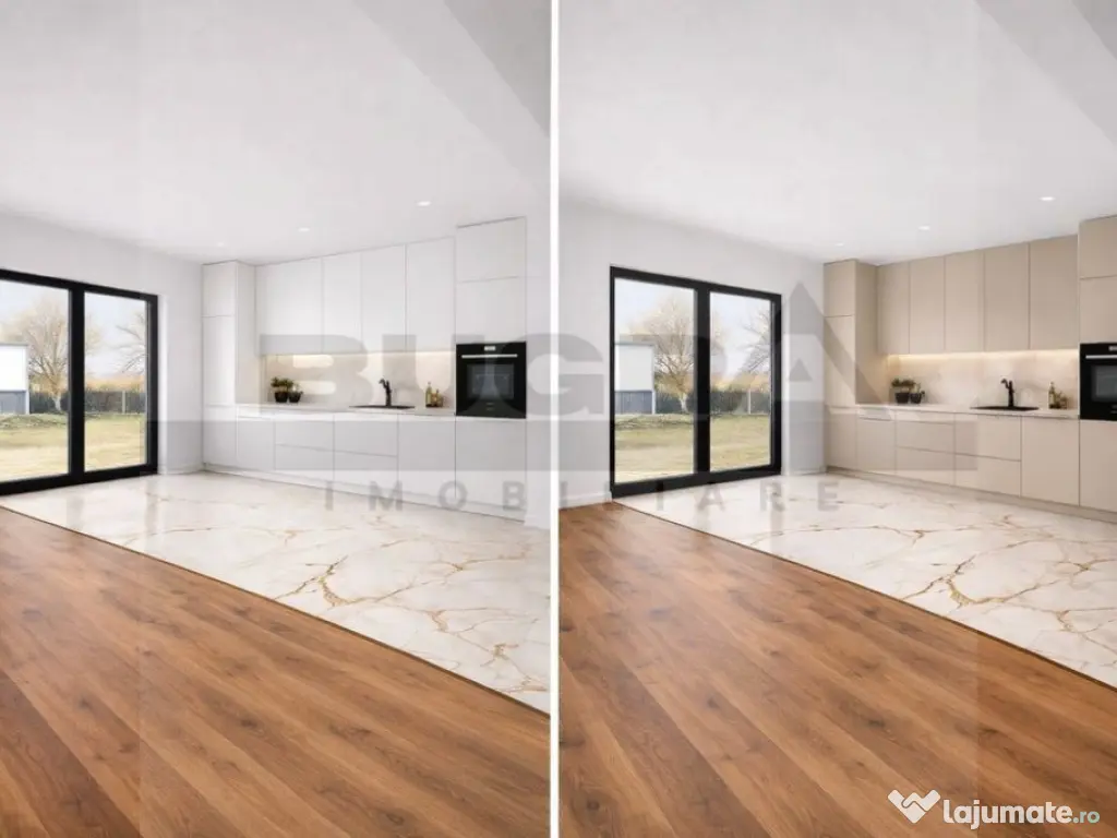 Casa individuala pe un singur nivel, 114 utili, teren 750... 