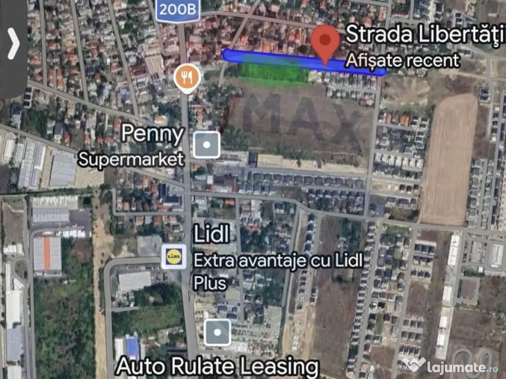 TEREN 5.651 MP – STR. LIBERTATII, TUNARI – ZONA LOCUINTE 