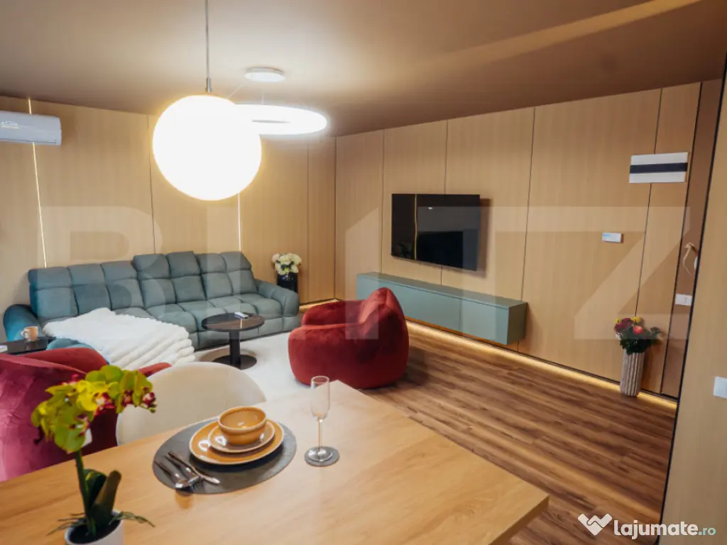 Apartament lu, 2 camere, 58 mp, intermediar, terasă, garaj,