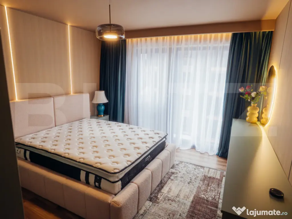 Apartament lu, 2 camere, 58 mp, intermediar, terasă, garaj,