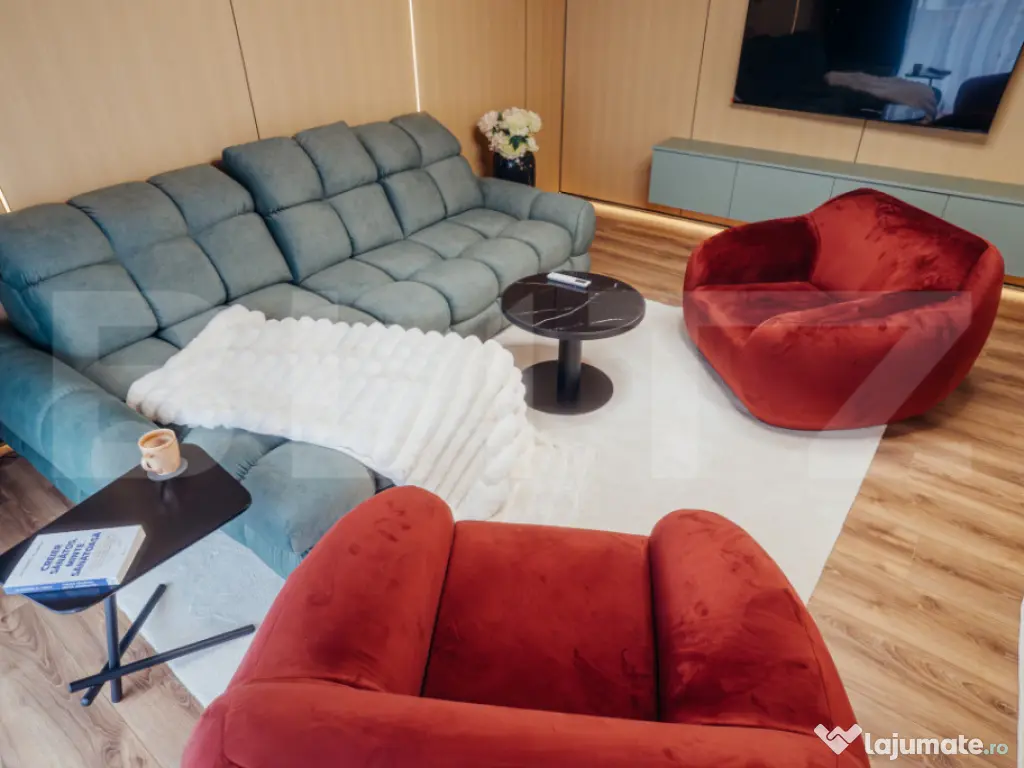 Apartament lu, 2 camere, 58 mp, intermediar, terasă, garaj,