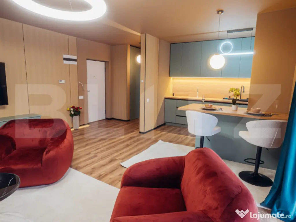 Apartament lu, 2 camere, 58 mp, intermediar, terasă, garaj,