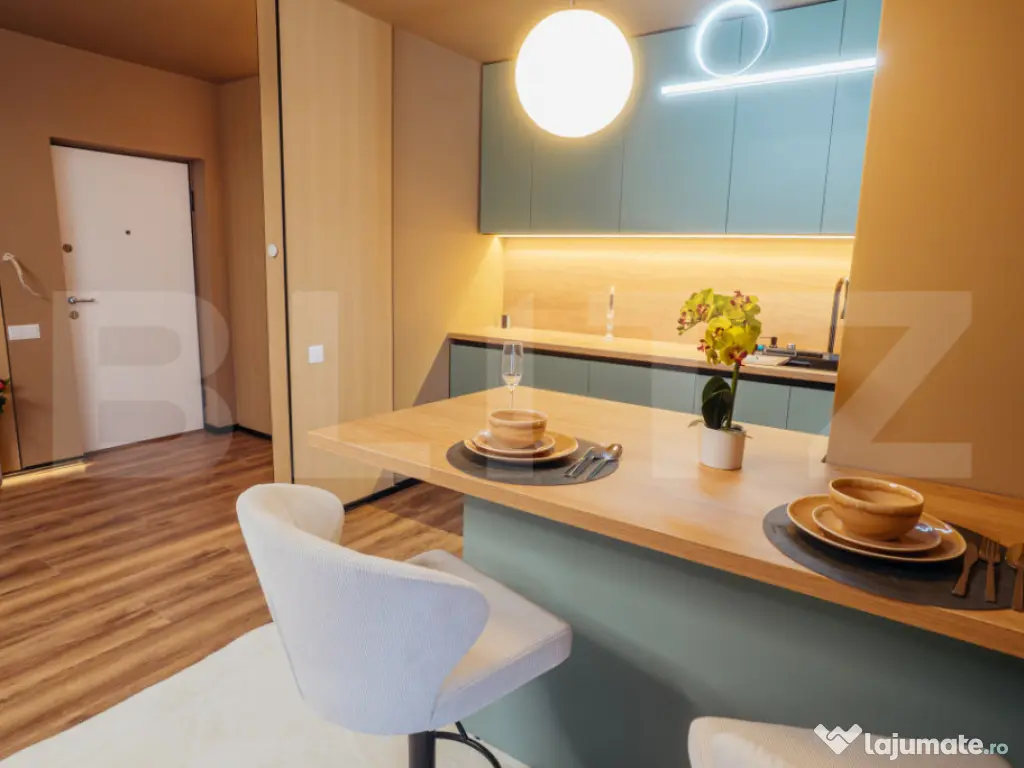 Apartament lu, 2 camere, 58 mp, intermediar, terasă, garaj,