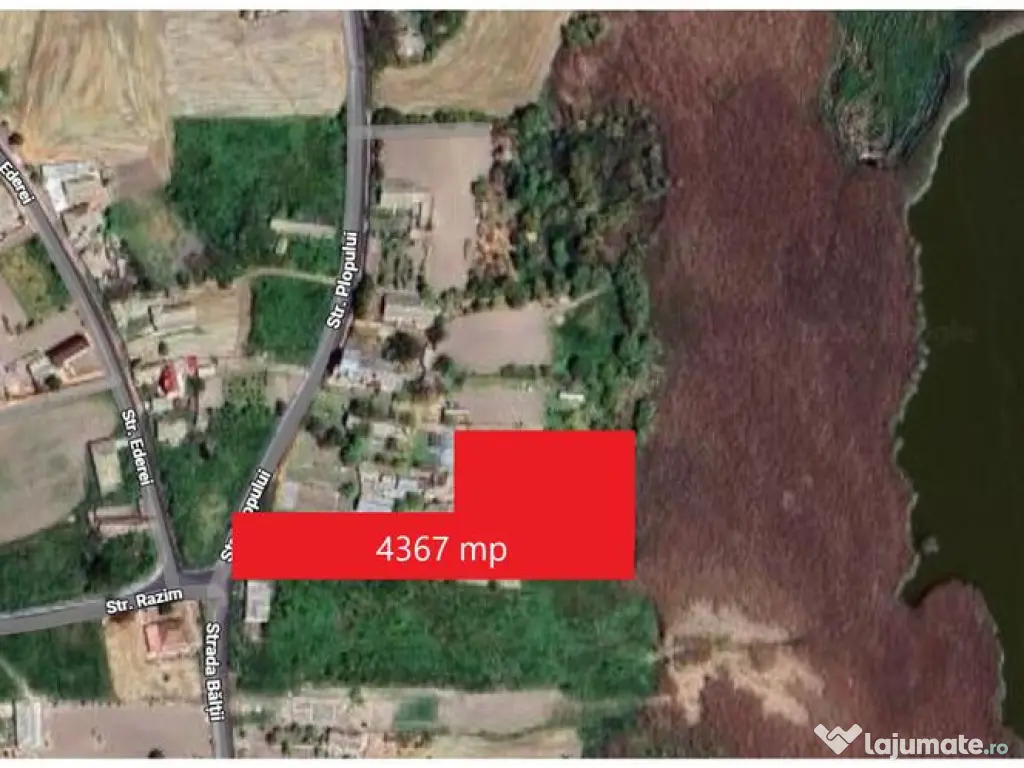 Teren intravilan 4367 mp – Salcioara – deschidere la lac