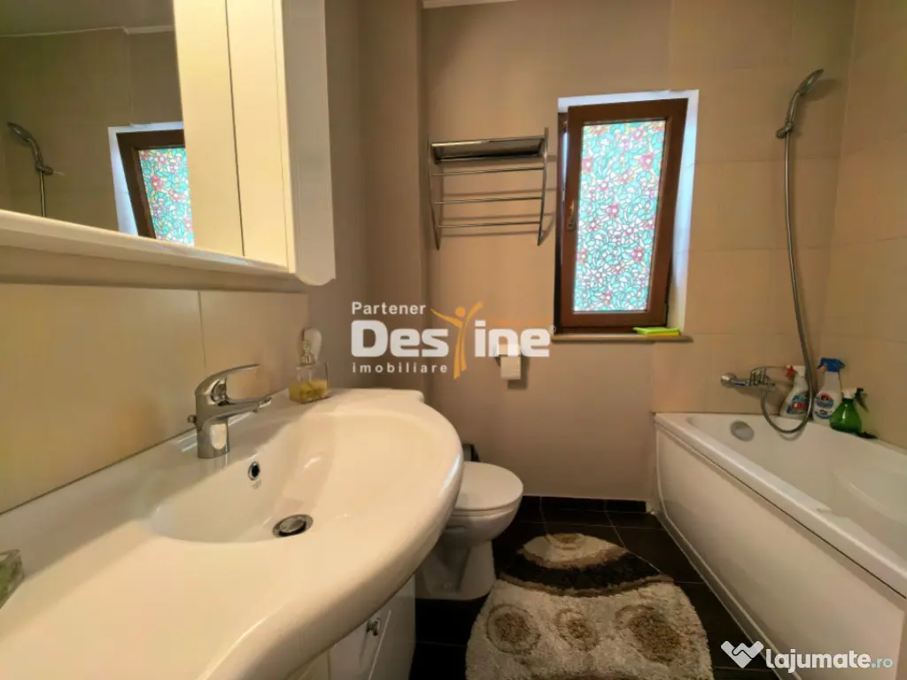 Comision 0% Apartament modern mobilat de 55 mp geam la baie