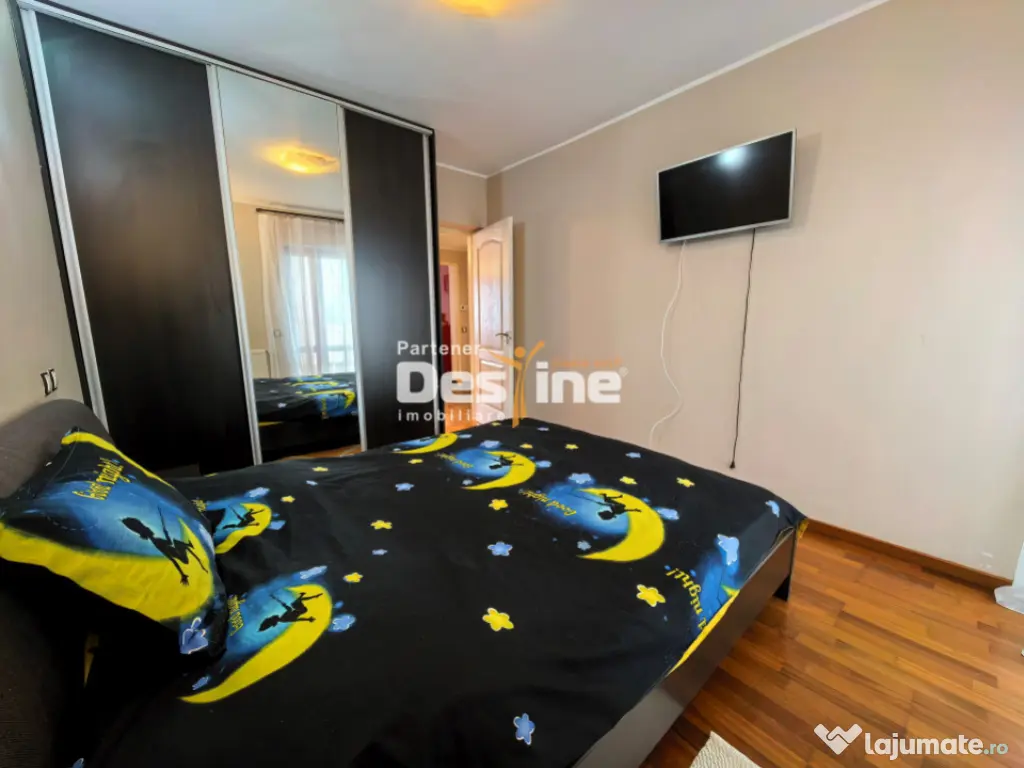 Comision 0% Apartament modern mobilat de 55 mp geam la baie