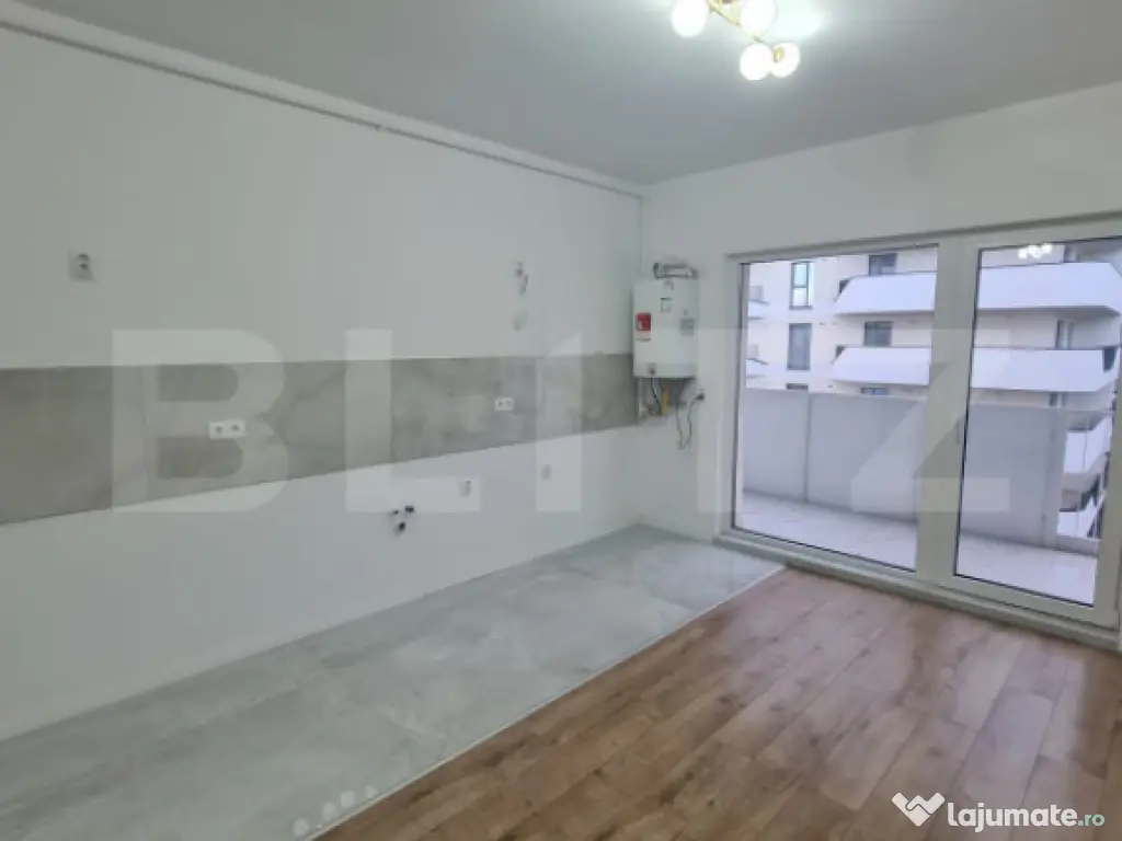 Apartament cu 2 camere, finisaje noi, terasa, parcare subter 
