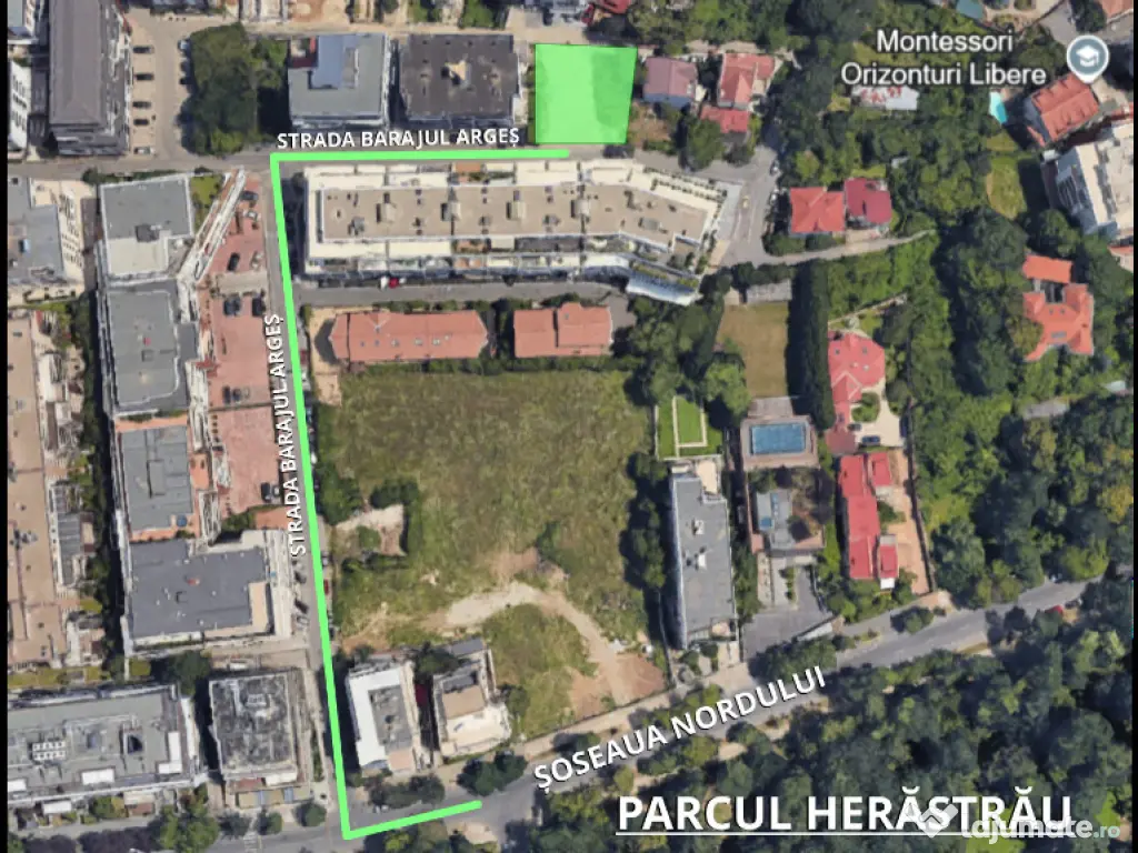 Vânzare Teren NORDULUI 702 mp, Sector 1, Parcul Herastrău 